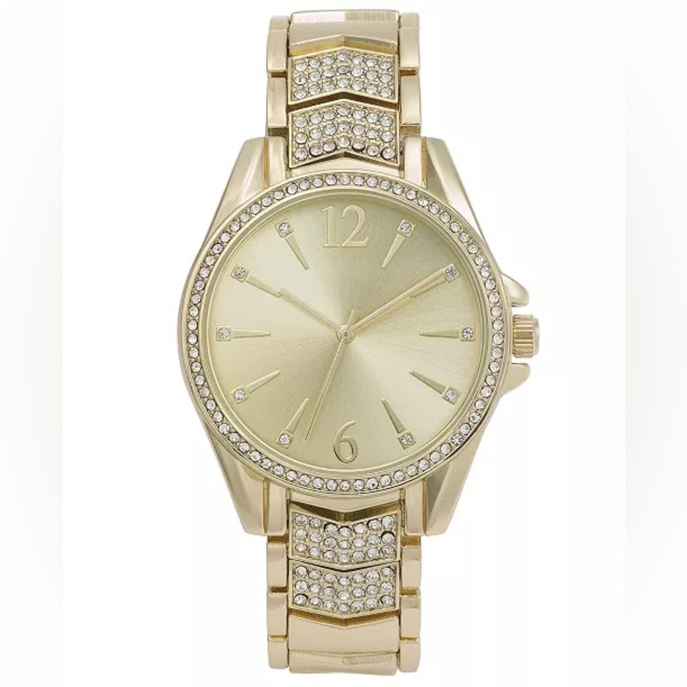 NIB Women's Gold-Tone Bracelet Watch